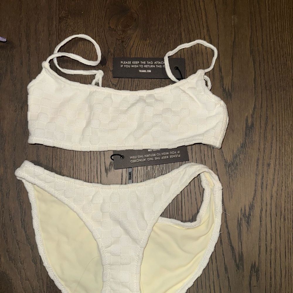 Triangl Swimwear Cream Bikini Set